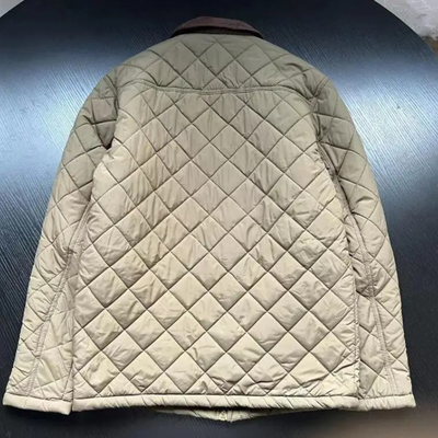 Olmavar - Gewattierte Jacke Herren mit Cordkragen und Brusttaschen