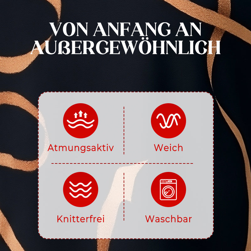 Tara | Fließendes Maxikleid mit V-Ausschnitt und Print