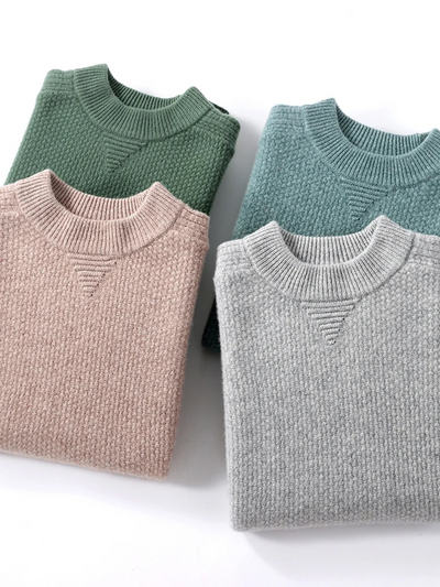 Kuschwo - Wollpullover Herren – Bequemer Pullover für Herbst & Winter