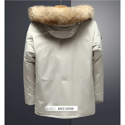 Nebelak - Parka Winterjacke Herren – Fleece Gefüttert, Winddicht, Mit Kapuze