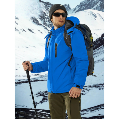 Nordure - Wasserdichter Wintermantel Männer – Wetterfest, Atmungsaktiv, Mit Kapuze