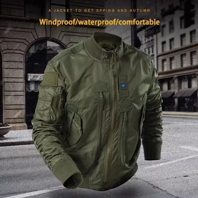 Mantlog - Wintermantel Männer mit Kapuze, Wasser- und winddichte Outdoor-Jacke