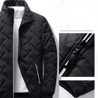 Windbar - Pufferjacke Herren Mit Kapuze Leicht Gefüttert Winterjacke