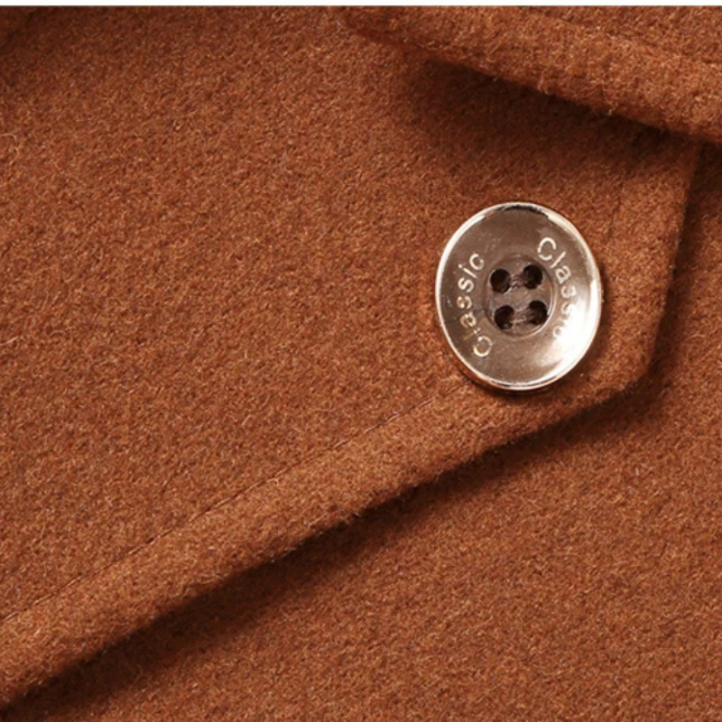 Stilwin - Langer Mantel Herren Klassischer Trenchcoat Mit Gürtel und Revers