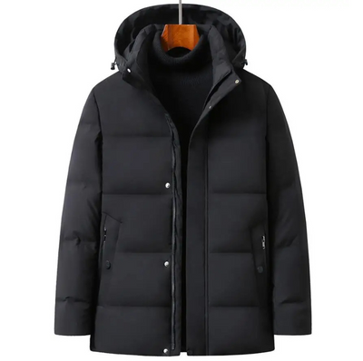 Polarnx - Daunenjacke Herren Warm Gefüttert Winterjacke Mit Kapuze Winddicht