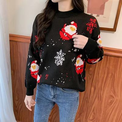 Schneet - Weihnachtspullover – Bequem, Langarm, Winterliches Design