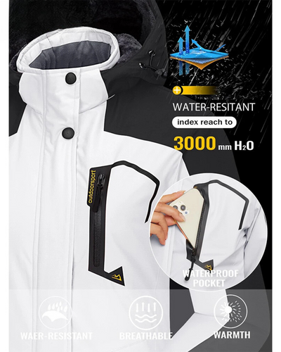 Schneus - Wasserdichter Wintermantel Männer – Wetterfest, Atmungsaktiv, Mit Kapuze