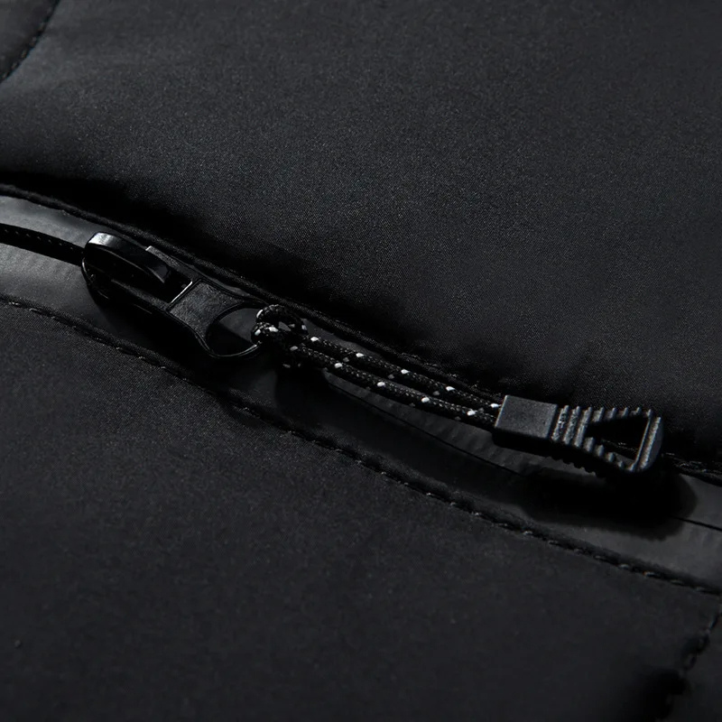 Wettdun - Daunenjacke Herren Winddicht Winterjacke Mit Weichem Kragen