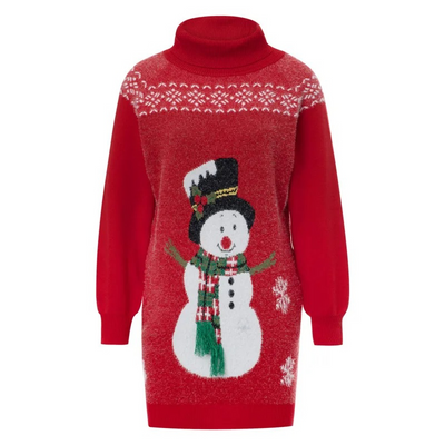 Strifun - Festlicher Weihnachtspullover – Design mit Baum und Geschenken