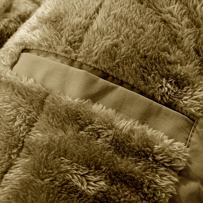 Mantzen - Wintermantel Männer, Strapazierfähige Jacke mit Reißverschlusstaschen