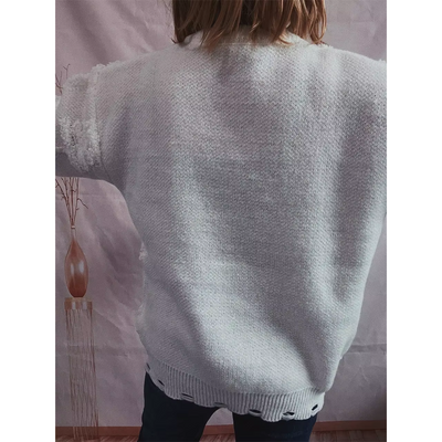 Leuchten - Weihnachtspullover – Strickdesign, Langarm, Weihnachtlicher Stil