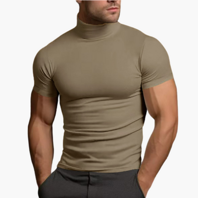 Rollkragen Freizeithemd für Herren - bequem und stylisch