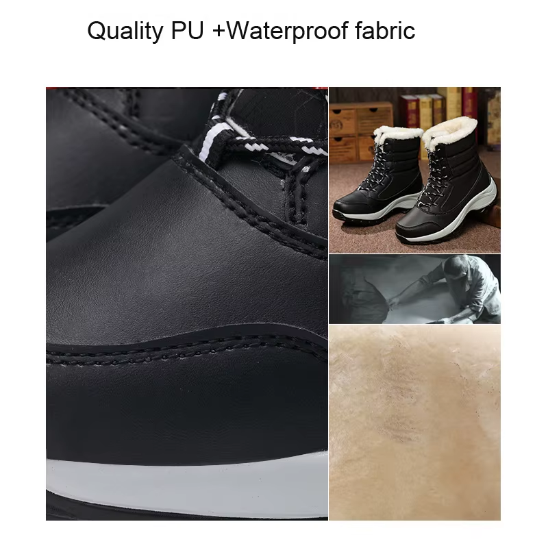 Chalette - Damen Winterstiefel mit Schnürung und wasserdichtem Warmfutter