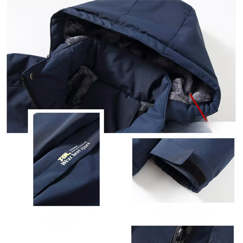 Isowarm - Wasserdichter Wintermantel Männer – Wetterfest, Warm, Mit Kapuze