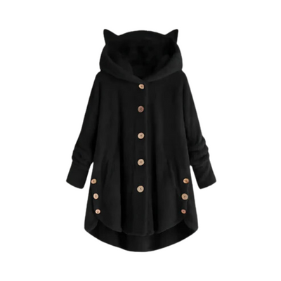 Frauen-Hoodie mit Katzenohren – Verspieltes Design und weiches Material