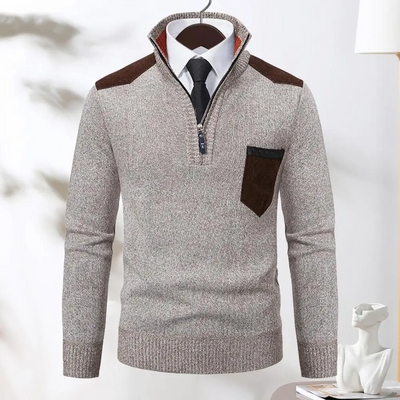 Nordman - Eleganter Pullover mit Reißverschluss Herren – Perfekt für Büro & Freizeit