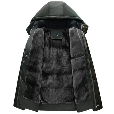 Waldman - Parka Winterjacke Herren – Wetterfest, Fleece Innenfutter, Outdoorjacke