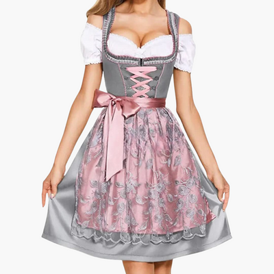 Spitzen-Dirndl kleid für Damen - Oktoberfest 2025