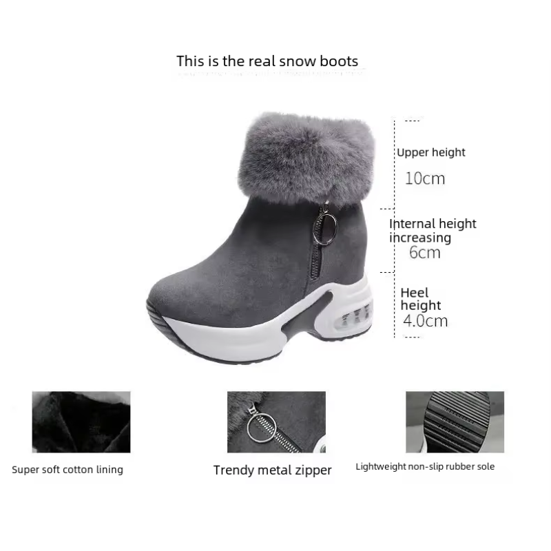 Frystix - Damen Winterstiefel mit Warmfutter und rutschfester Sohle