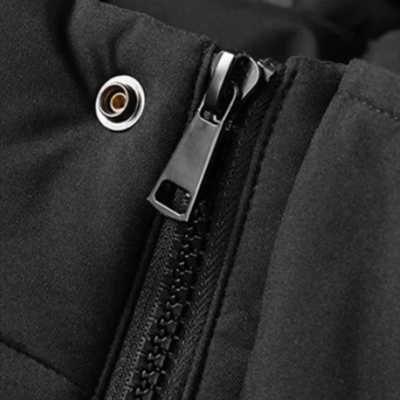 Starkum - Langer Wintermantel Herren Warm Gefüttert Outdoorjacke Mit Kapuze