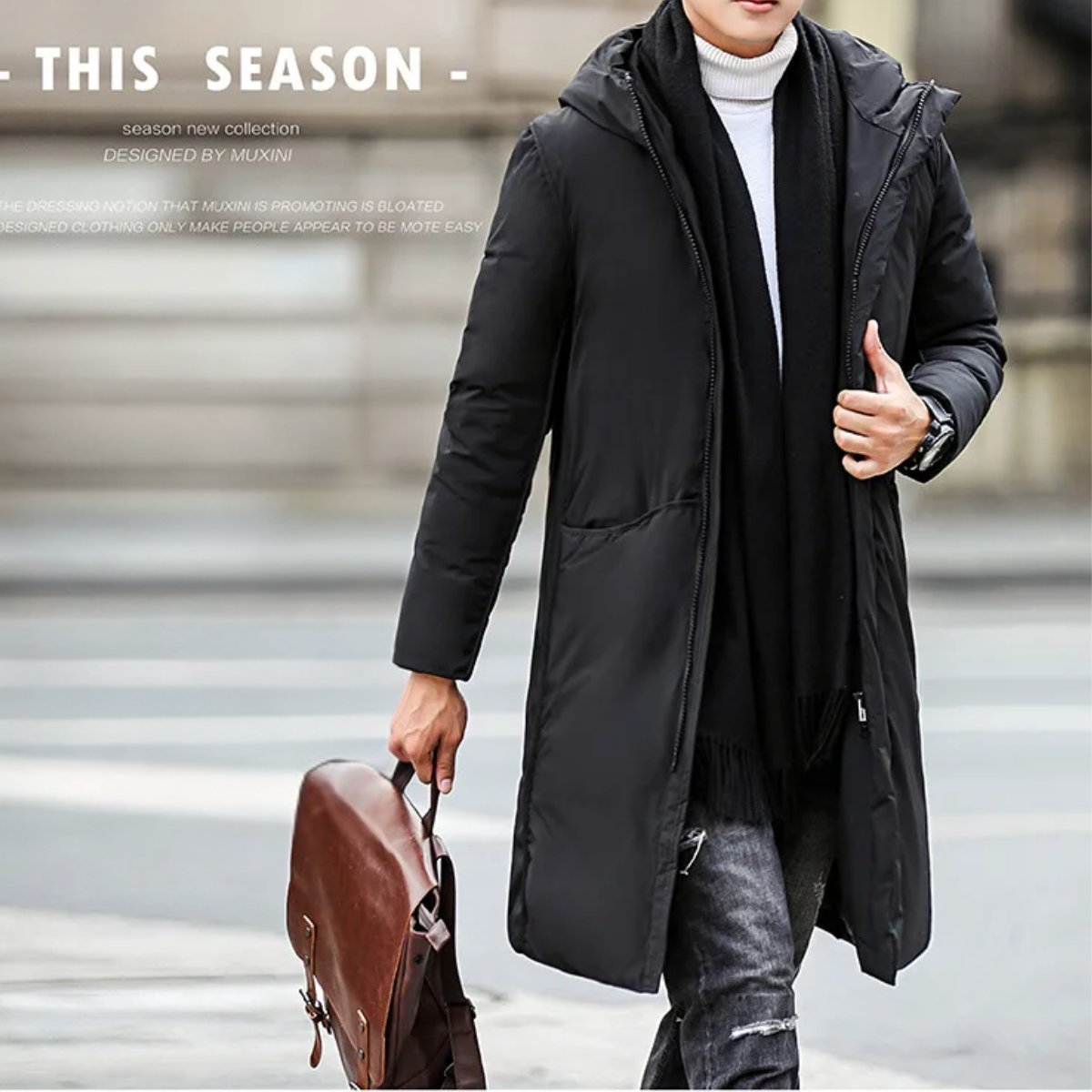 Windhof - Parka Winterjacke Herren – Lang, Winddicht, Mit Kapuze