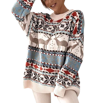 Wintert - Weihnachtspullover – Bequem, Langarm, Winterpullover