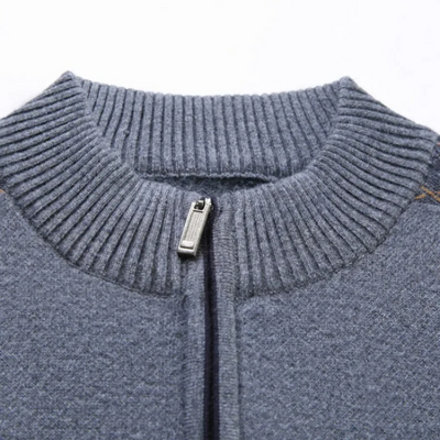 Pullher - Eleganter Pullover mit Reißverschluss Herren – Ideal für Büro & Freizeit