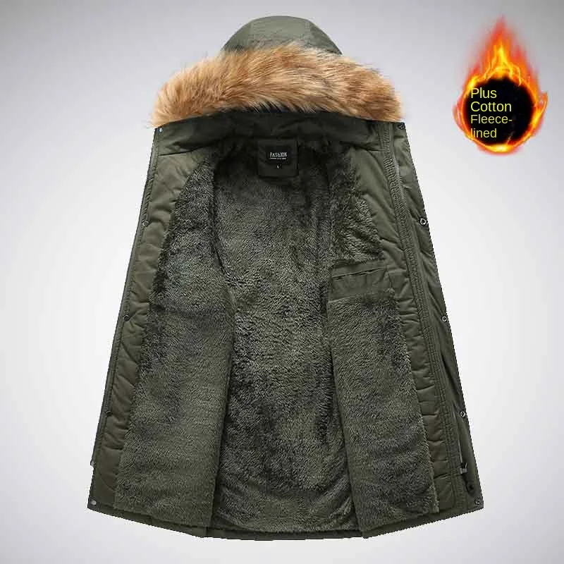 Starkal - Parka Winterjacke Herren – Fleece Gefüttert, Winddicht, Mit Kunstfellkapuze