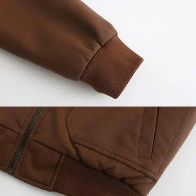 Hardlex - Lederjacke Herren mit Reißverschluss, Klassische Echtlederjacke