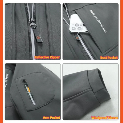 Wintora - Wasserdichter Wintermantel Männer – Warm Gefüttert, Wetterfest, Mit Kapuze