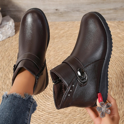 Glisina - Damen Winterstiefel mit Plüschfutter und wasserdichtem Design