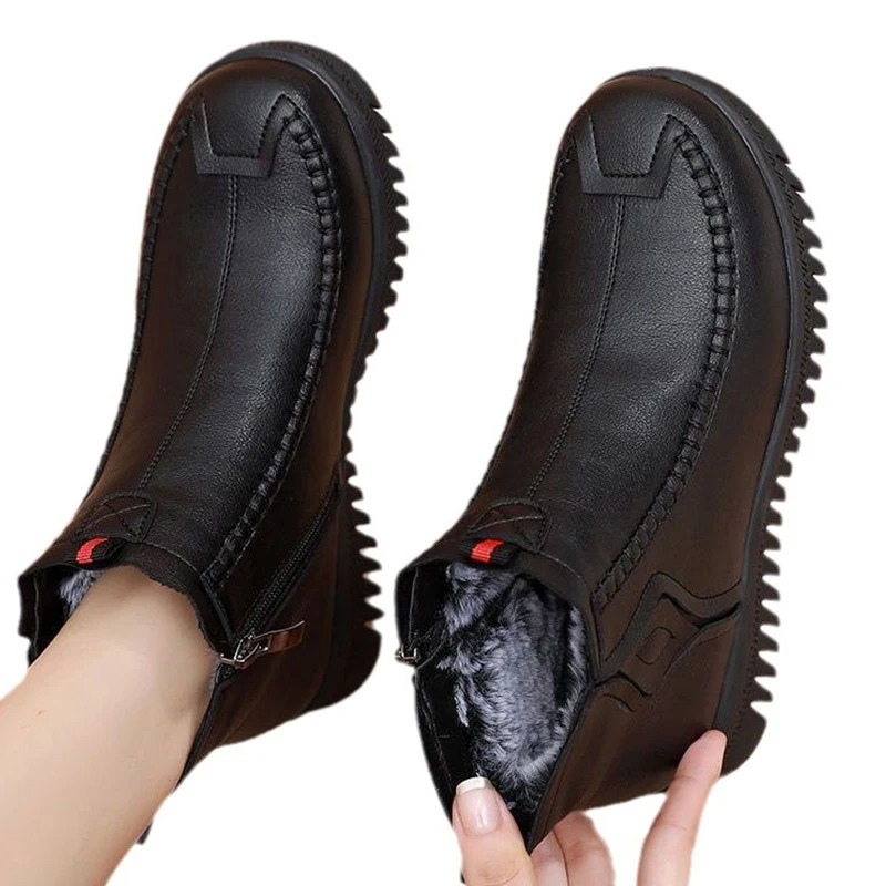 Luxonia - Damen Winterstiefel mit Plüschfutter und rutschfester Laufsohle