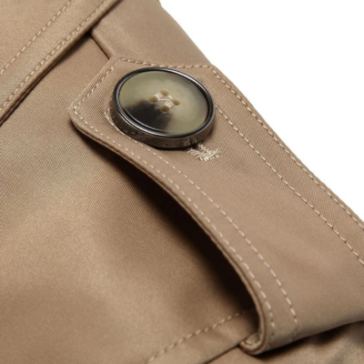 Sturmar - Langer Mantel Herren Klassischer Wollmantel Warm Gefüttert