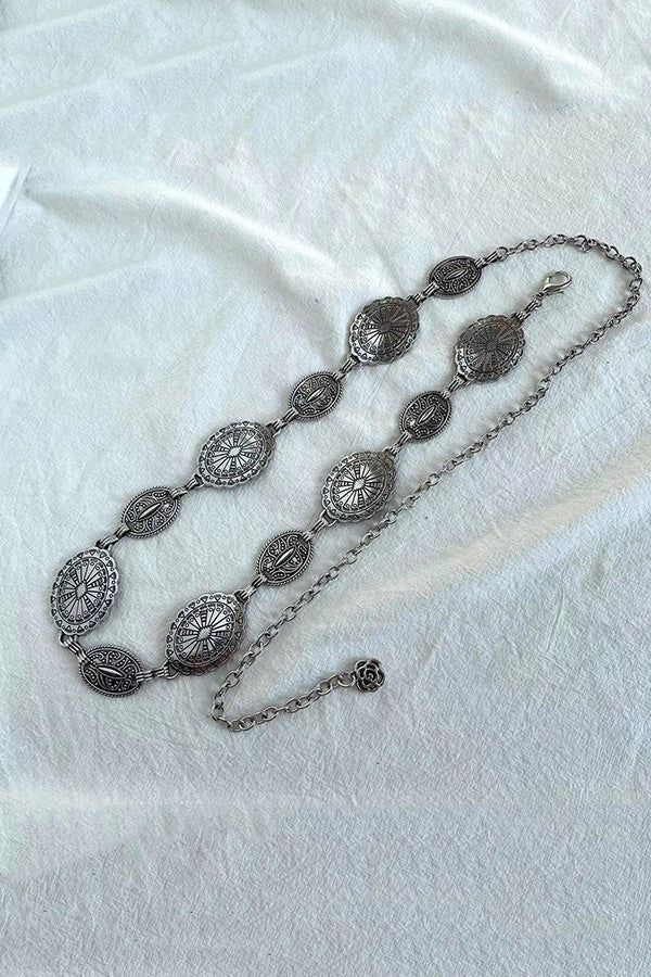 Raegan | Retro Geometrische Taille Kette