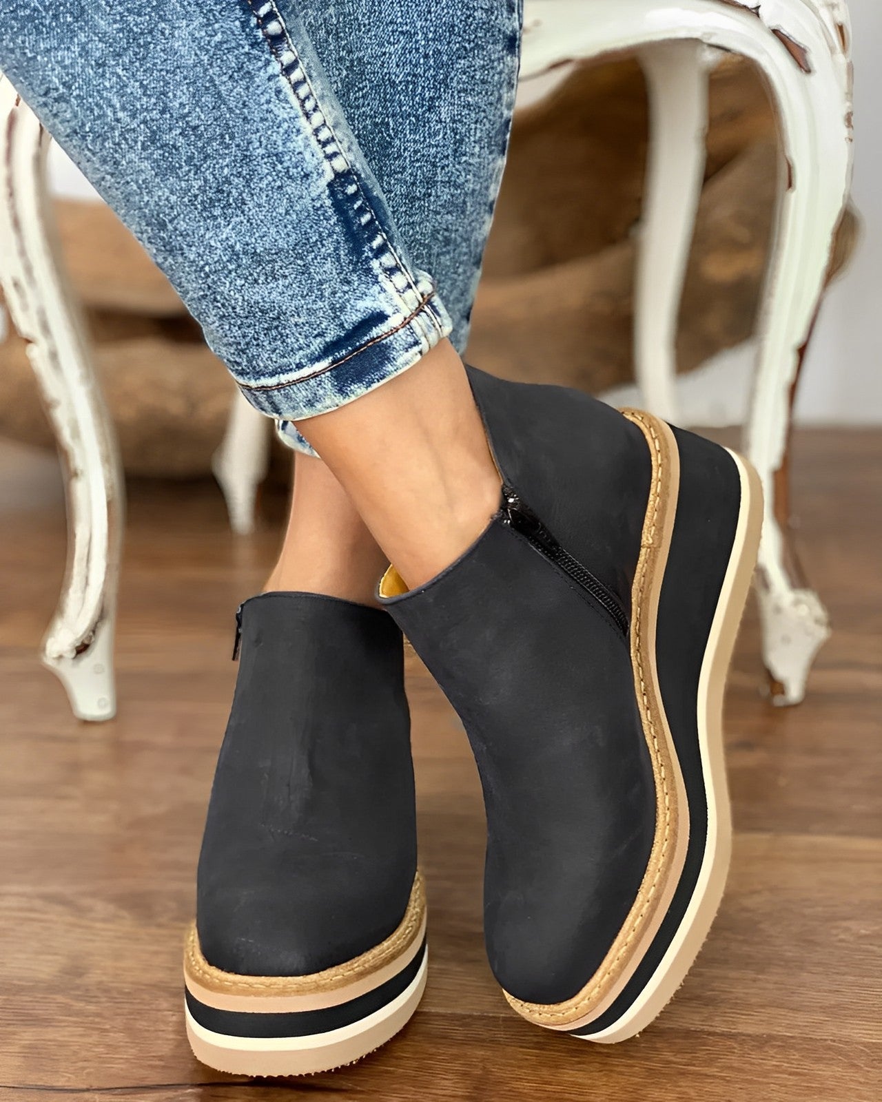 Modische Damen-Stiefel im Trendlook -  Sarah