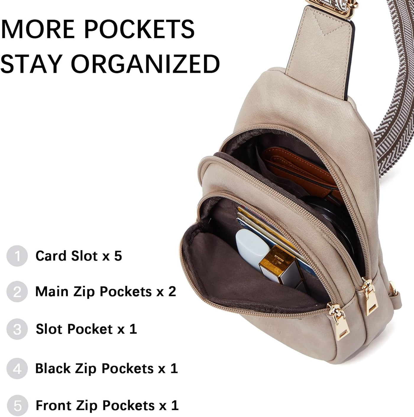 Alice |  Schicke PU-Leder Umhängetasche für mühelosen Stil