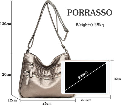 Lila |  Elegante und sichere Anti-Diebstahl Crossbody Organizer Tasche