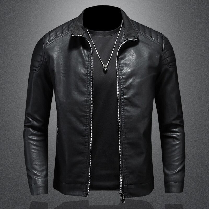 Elegante Premium Bikerjacke für Herren | Langarm