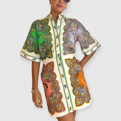 Greta | Bedrucktes Minikleid