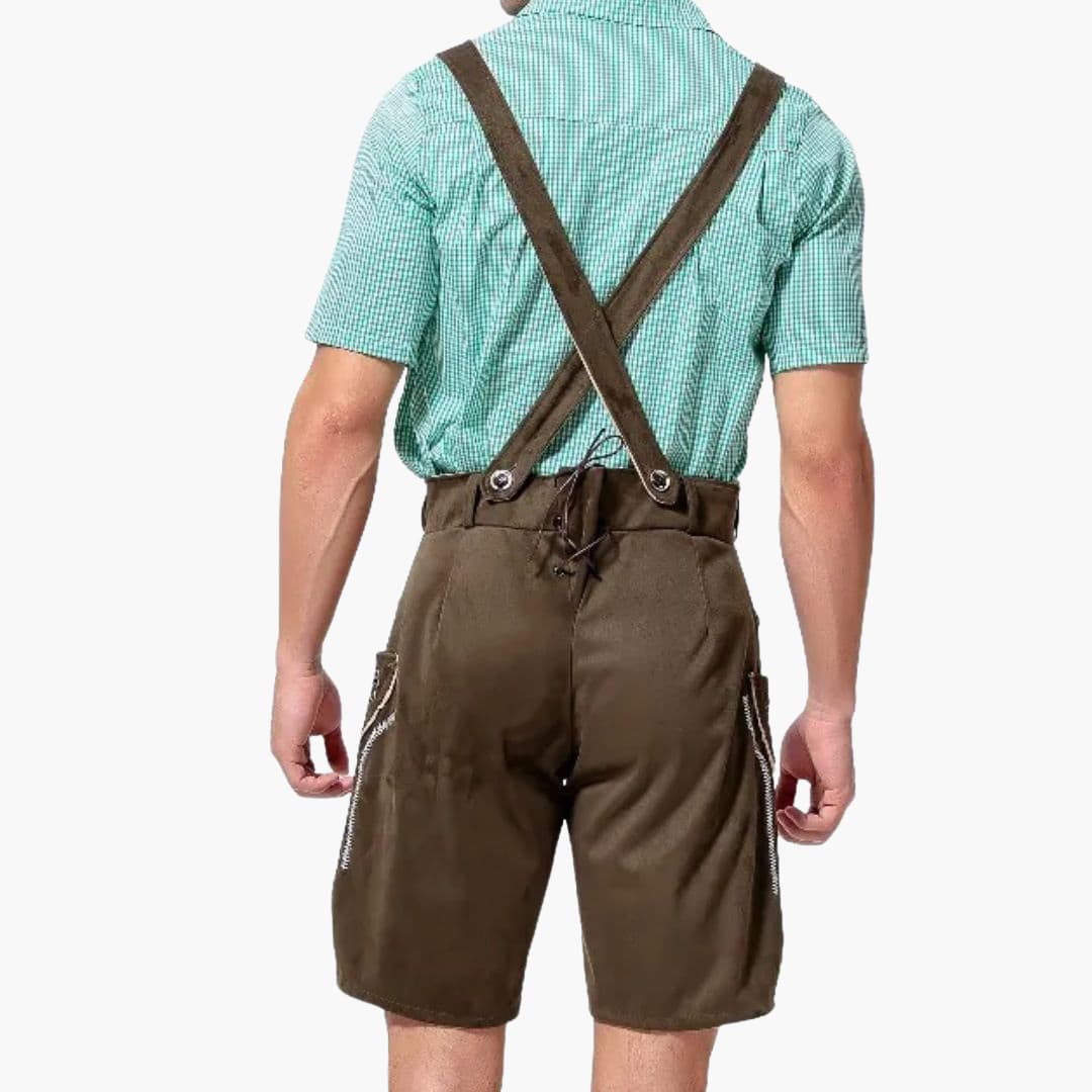 Bestickte Trachten Lederhose für Herren - Oktoberfest 2025