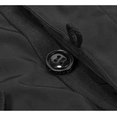 Herrenx - Wintermantel Männer mit Kapuze, Warm gefütterte Jacke mit Taschen