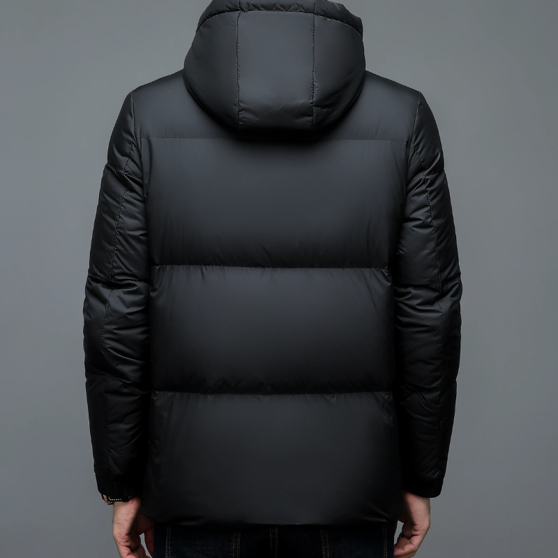 Arktjak - Daunenjacke Herren Leichte Winterjacke Mit Stehkragen und Taschen