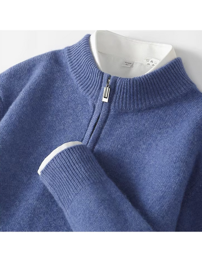 Nobherr - Warmer Pullover mit Reißverschluss Herren – Ideal für Freizeit & Alltag