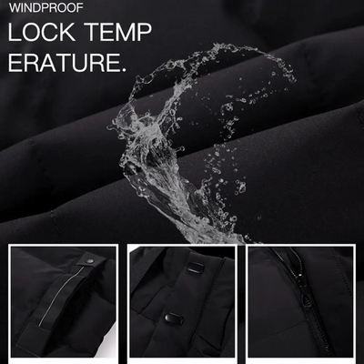 Sturmix - Pufferjacke Herren mit Kapuze und winddichtem Design für kalte Tage