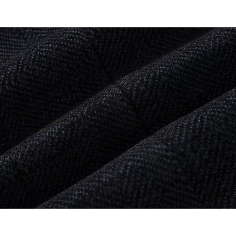 Herrmax - Langer Mantel Herren Stilvoller Wintermantel Mit Brusttasche und Revers