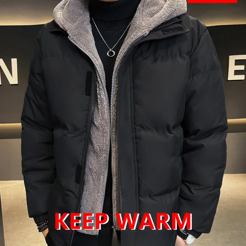 Wintrax - Langer Wintermantel Herren Daunenmantel Mit Kapuze Gefüttert