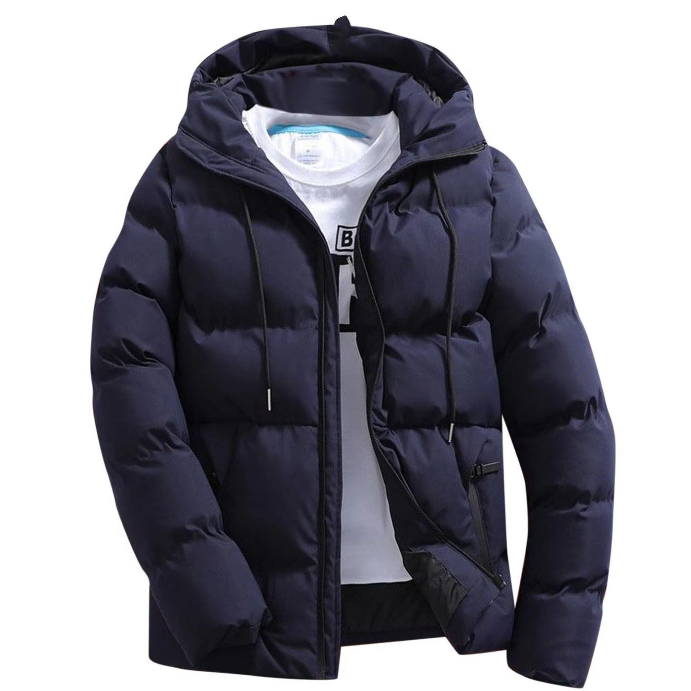 Jackend - Pufferjacke Herren Mit Fleecefutter Warm Gefüttert Winterjacke