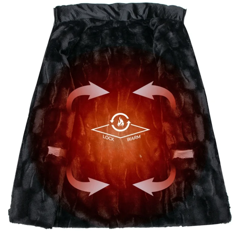 Mantrol - Langer Wintermantel Herren – Wasserabweisender Parka mit Kapuze