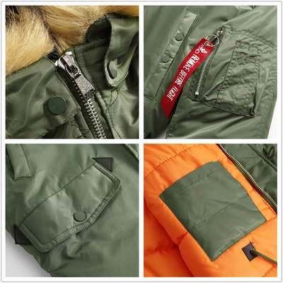 Wandorm - Wintermantel Männer mit Fleece-Futter, Outdoor-Jacke mit Kapuze und Taschen
