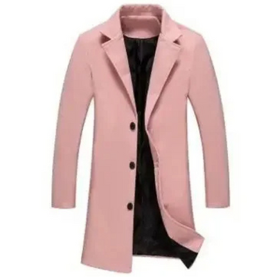 Graumal - Mantel Jacke Herren – Klassischer Wintermantel mit Knopfleiste